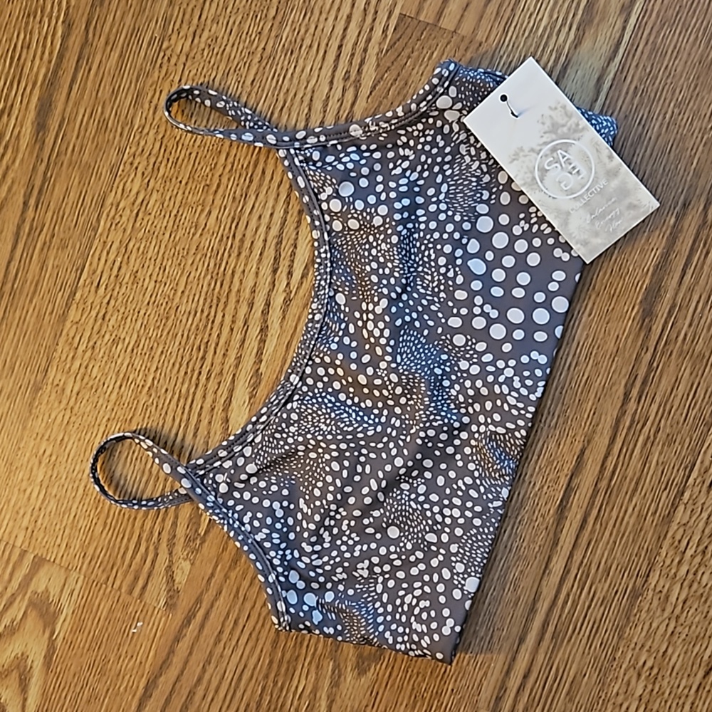 NWT- SAGE collective- Everday Confetti Dot Bralette (M)